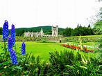 Balmoral Castle is a popular attraction near Braemar, Scottish Highlands.