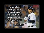 Inspirational Baseball Quote Poster Derek Jeter Motivational Wall Art ...