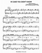 In Case You Didn't Know Sheet Music Brett Young - ♪ SHEETMUSIC-FREE.COM