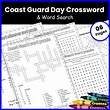 National Day Activities - Coast Guard Crossword Puzzle Word Search