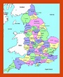 Administrative map of England | Maps of England | Maps of United ...