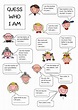 Family members - guess who I am worksheet | Live Worksheets