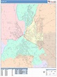 Salem Oregon Wall Map (Color Cast Style) by MarketMAPS - MapSales