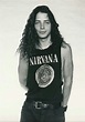 A young Chris Cornell, wearing an old-school Nirvana shirt, before they ...