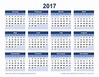 2017 Calendar Templates and Images