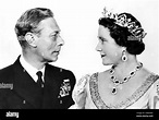 Il re Giorgio VI e la Regina Elisabetta (poi regina madre) sulla loro ...