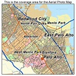 Aerial Photography Map of Menlo Park, CA California