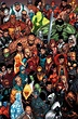 an image of a bunch of avengers characters in the style of comic book ...