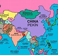Top 177+ Imagenes del mapa de asia con sus paises y capitales ...