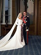 Wedding portrait taken in the Bird Room, Royal Palace in Oslo; wedding ...