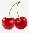 Two Cherries Png Clip Art Image , Free Transparent Clipart - ClipartKey