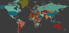 Mapa interativo que permite ouvir os vários idiomas espalhados pelo mundo