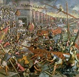 The Capture of Constantinople in 1204 Painting by Jacopo Robusti ...
