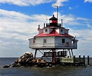 Thomas Point Shoal Lighthouse, United States. The Thomas Point Shoal ...