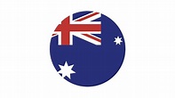 círculo de bandera de australia, imagen vectorial e icono 7686663 ...