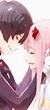 Darling In The Franxx, Zero Two X Hiro, Romance, Couple, - Hiro X Zero ...