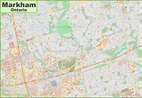 Large detailed map of Markham - Ontheworldmap.com