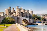 Conwy Castle in Wales, United Kingdom, series of Walesh castles ...