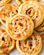 Ham and Cheese Pinwheels with Puff Pastry. Just FOUR ingredients ...