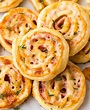 Ham and Cheese Pinwheels with Puff Pastry. Just FOUR ingredients ...