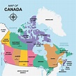 estados de Canadá mapa 21251105 Vector en Vecteezy