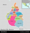 Map mexico city mexico Royalty Free Vector Image