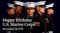 Marine : wishing happy birthday USMC Marine served continues serve ...
