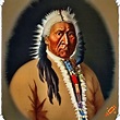 Portrait of opechancanough, paramount chief of the powhatan tribe