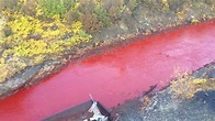 Tenebroso ‘río de sangre’ genera pánico entre los habitantes de una ...