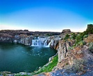 Located at the edge of Twin Falls, Shoshone Falls is a natural beauty ...
