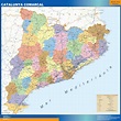 Mapas de Catalunya de carreteras y municipios | Envío mapas gratis en ...
