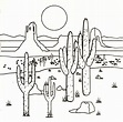 Dibujo Zonas Deserticas Para Colorear E Imprimir