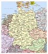 Detailed political map of Germany with administrative divisions and ...