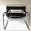 2x Original dark brown leather B3 Wassily chair by Marcel Breuer for ...