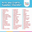 Art Supply List - A Comprehensive Guide - 7 Days of Play