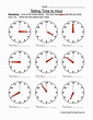Telling Time Worksheets - Have Fun Teaching