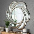 Contemporary Silver Swirl Wall Mirror | Wall Mirrors