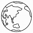 Dibujo de planeta tierra para colorear e imprimir - Dibujos y colores