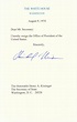 Lot Detail - 1974 Richard Nixon Signed Presidential Resignation Letter ...
