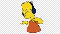 Free download | The Simpsons Bart Simpson illustration, Music Bart ...