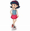 Tall Girl Cartoon Vector Images (over 550)