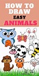 Easy How to Draw Animals - Simple Video Tutorials - Paper Flo Designs