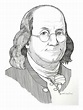 Benjamin Franklin Drawing, Pencil, Sketch, Colorful, Realistic Art ...