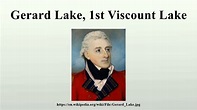 Gerard Lake, 1st Viscount Lake - YouTube