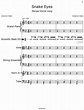 Snake Eyes - Sheet music for Piano, Drum Set, Viola, String Ensemble ...