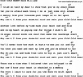 Country Music:Cold Cold Heart-Hank Williams Lyrics and Chords