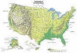 US mountain ranges map - US map mountain ranges (Northern America ...