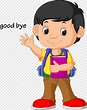 Free download | Illustration School, kids wave goodbye, boy animated ...