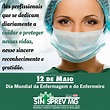 12 de Maio - Dia Mundial da Enfermagem e do Enfermeiro - Sintsprev MG