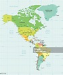 Ilustración de Mapa De América Del Norte Y Del Surilustración y más ...